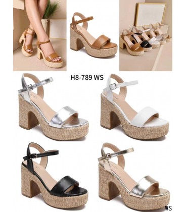 SANDALIA DE TACON H8-789 WS