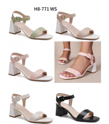 SANDALIA DE TACON H8-771 WS